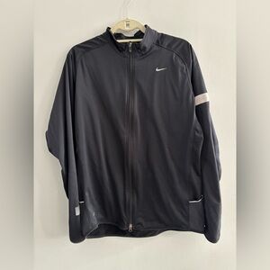 Nike Men’s Element Full Shield Running Light Jacket Black Size Large Reflective